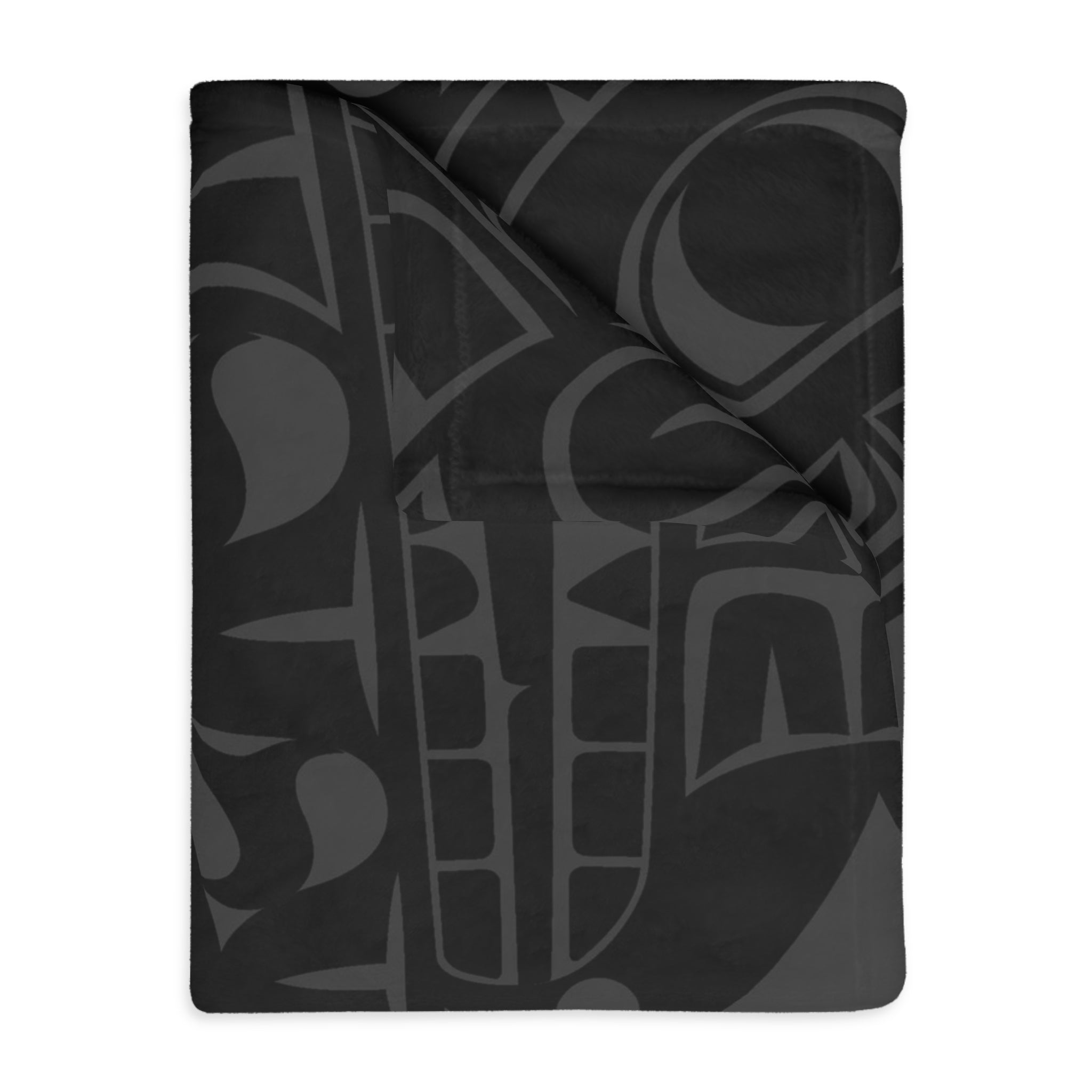 Reversible Plush Blanket - Classic Tribal Smoky Print - Northern Spiritlines™