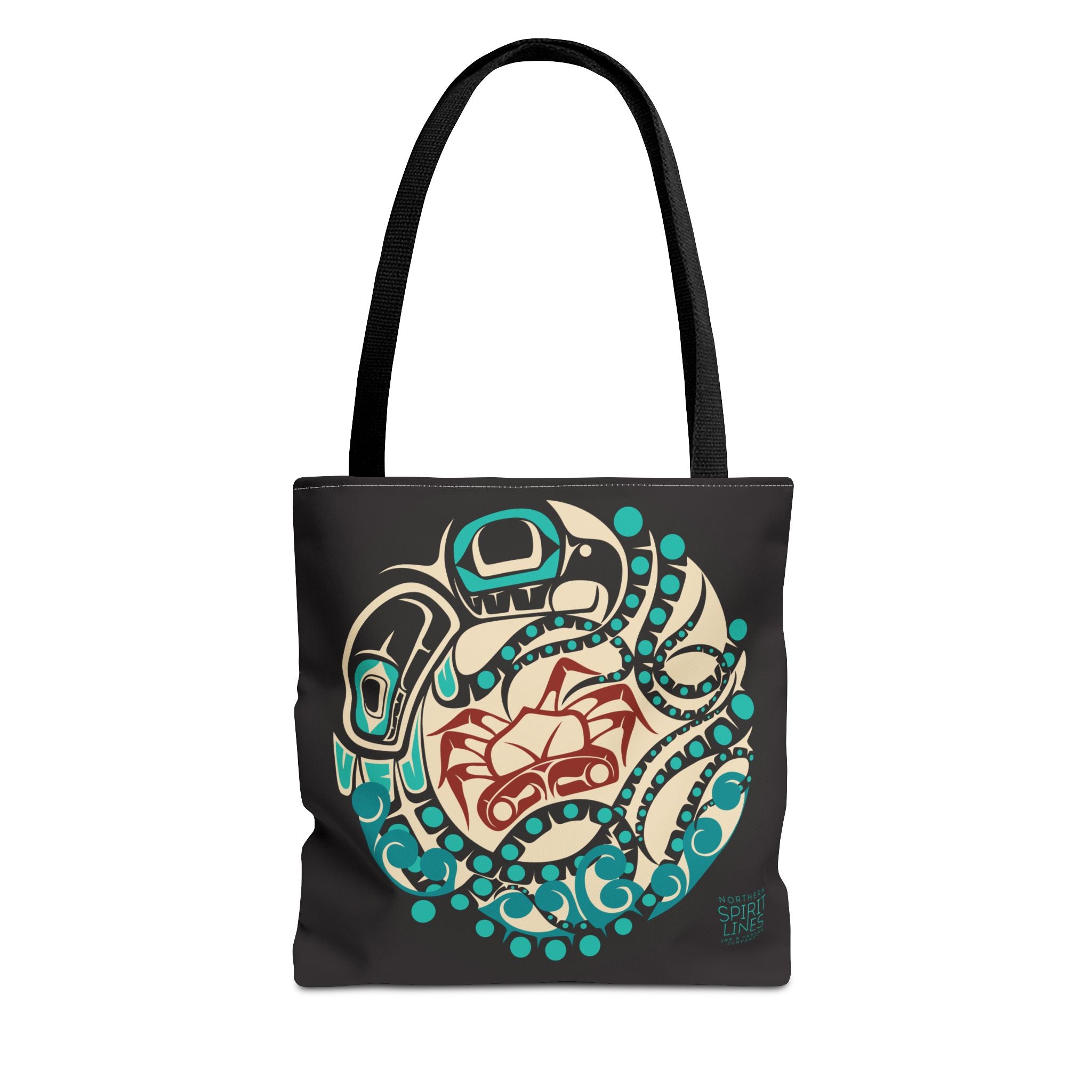 Canvas Tote Bag - Classic Tribal Octopus Print - Northern Spiritlines™