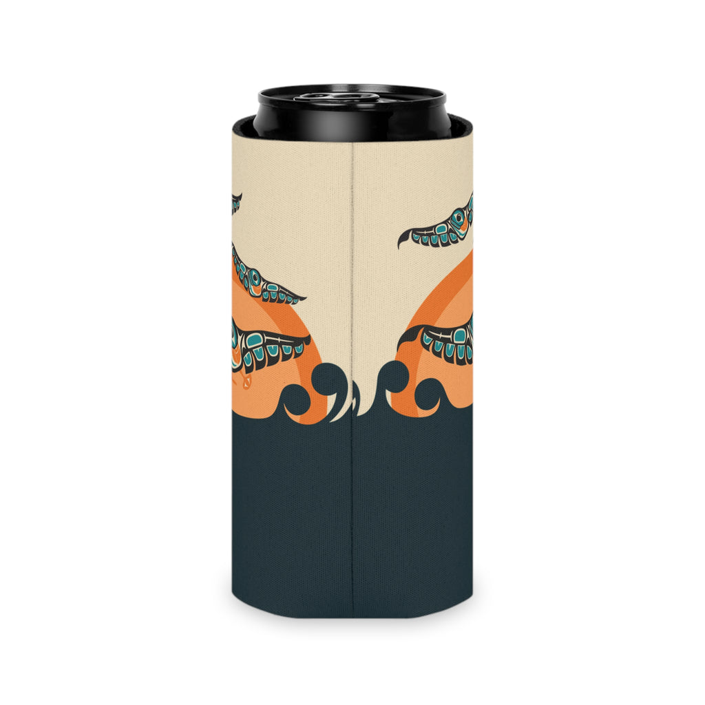 Insulated Can Cooler Koozie (Regular & Slim) Classic Tribal Puffins - Northern Spiritlines™