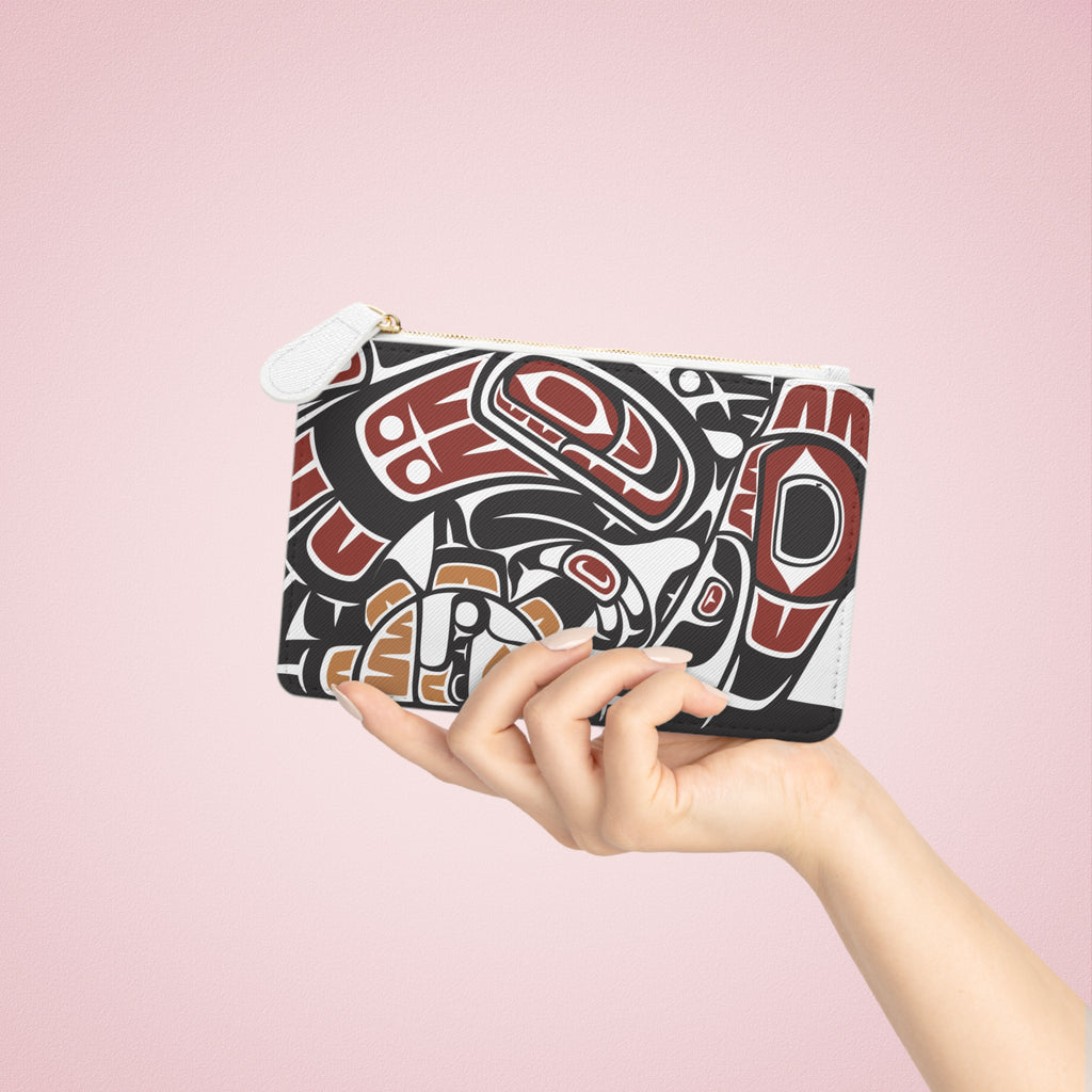 Mini Clutch Bag/Wallet - Classic Tribal Raven - Northern Spiritlines™