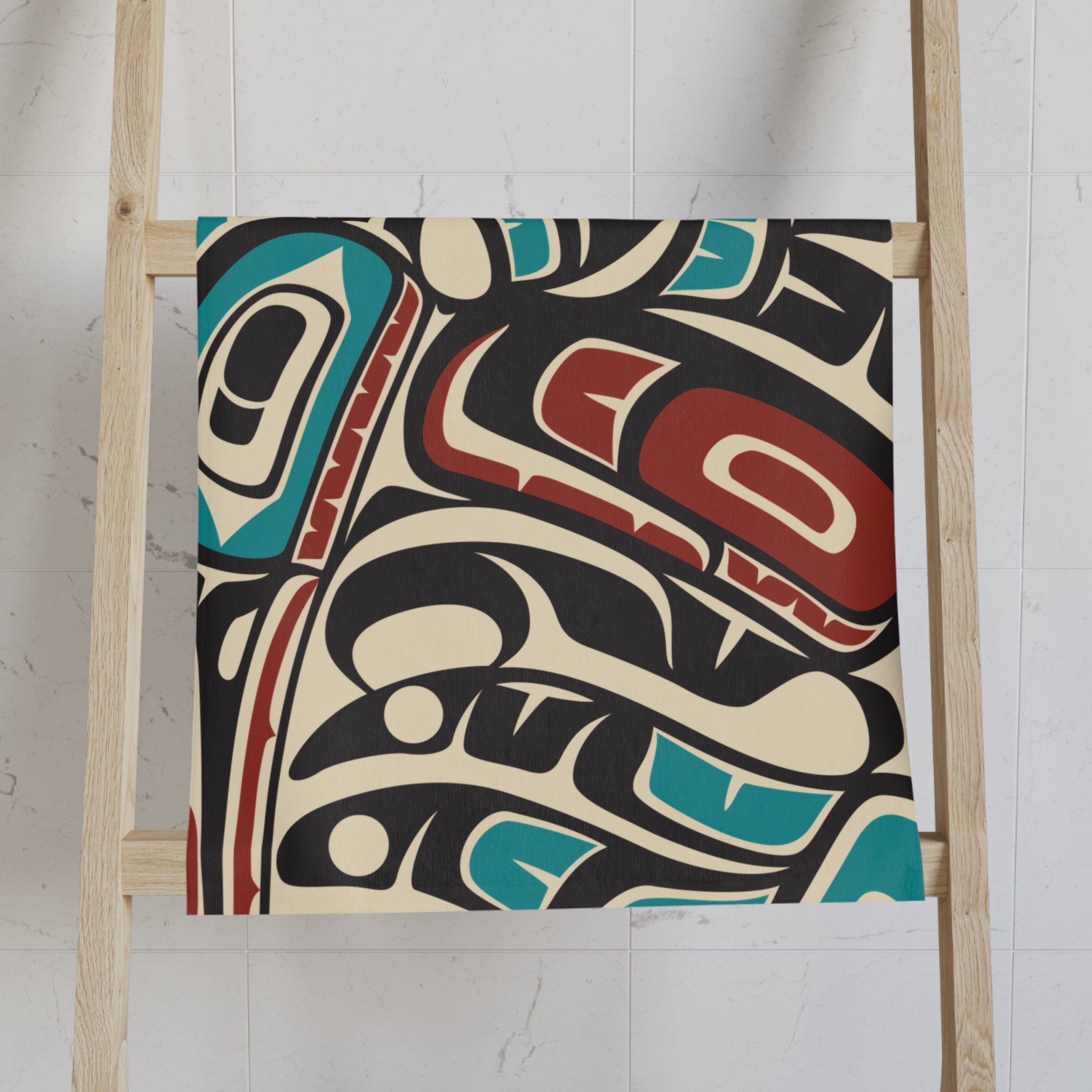 16x28" Polycotton Hand Towel - Classic Tribal Hummingbird Print - Northern Spiritlines™