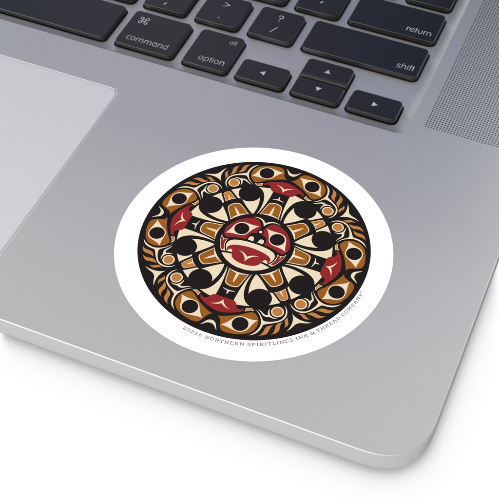 Vinyl Sticker Indoor/Outdoor - Round Tribal Sun - Northern Spiritlines™