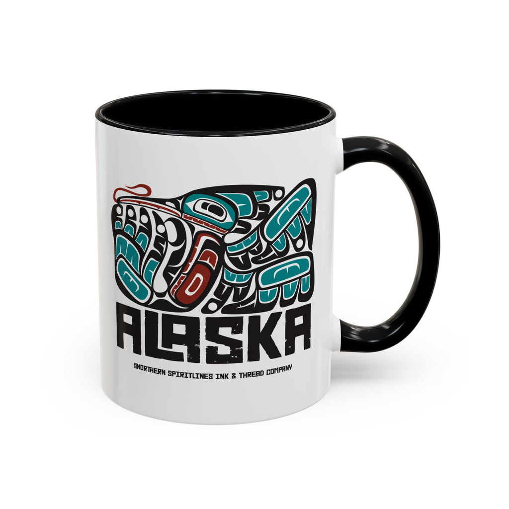 11 oz. Coffee Mug - Alaska Tribal Hummingbird - AK State Line™ Collection