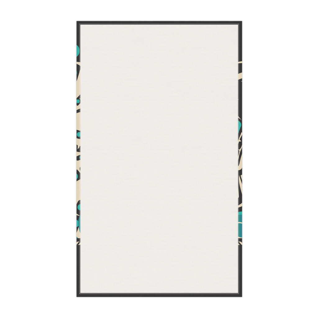 Cotton Twill Tea Towel - Rustic Alaska Tribal Octopus - AK State Line™ Collection