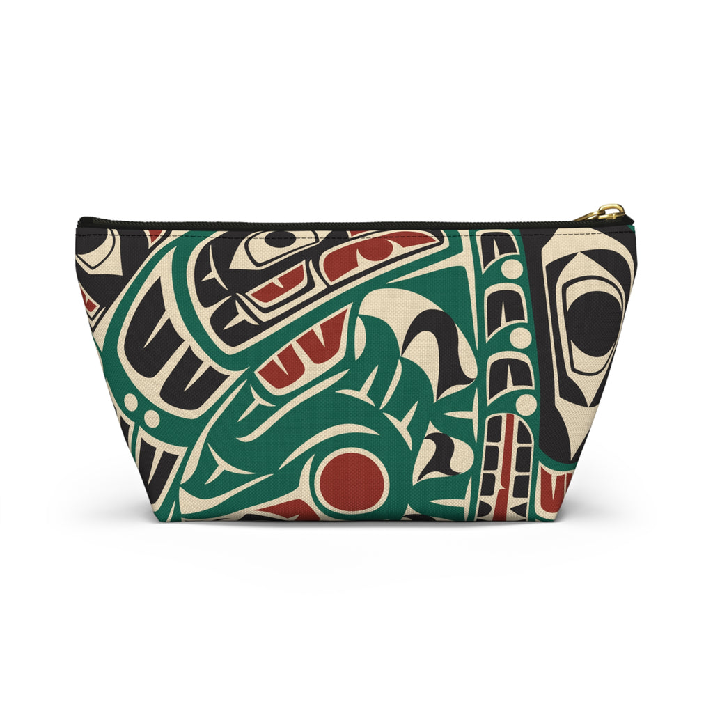 Travel Accessory Zipper Pouch - Classic Tribal Sea Monster - Northern Spiritlines™
