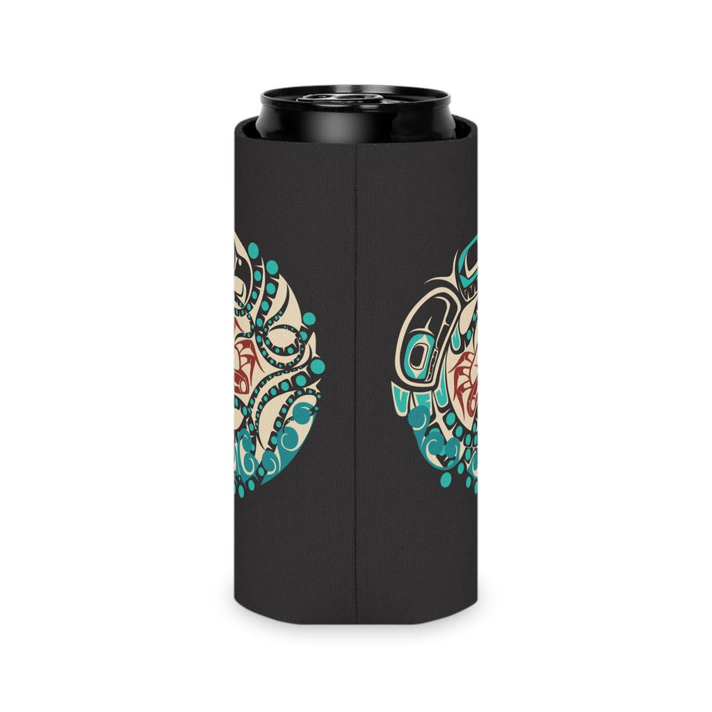 Insulated Can Cooler Koozie (Regular & Slim) Classic Tribal Octopus - Northern Spiritlines™