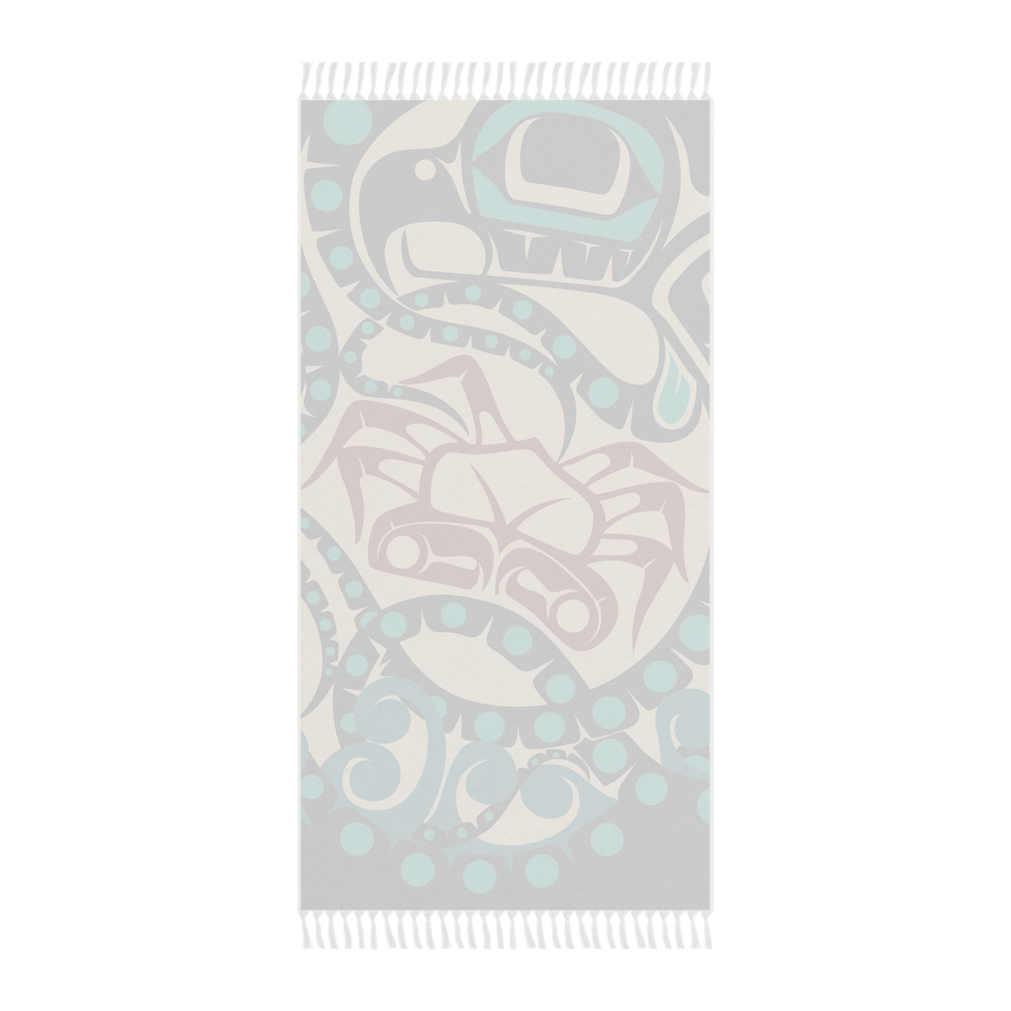 Boho Fringe Beach Cloth - Classic Tribal Octopus Print - Northern Spiritlines™