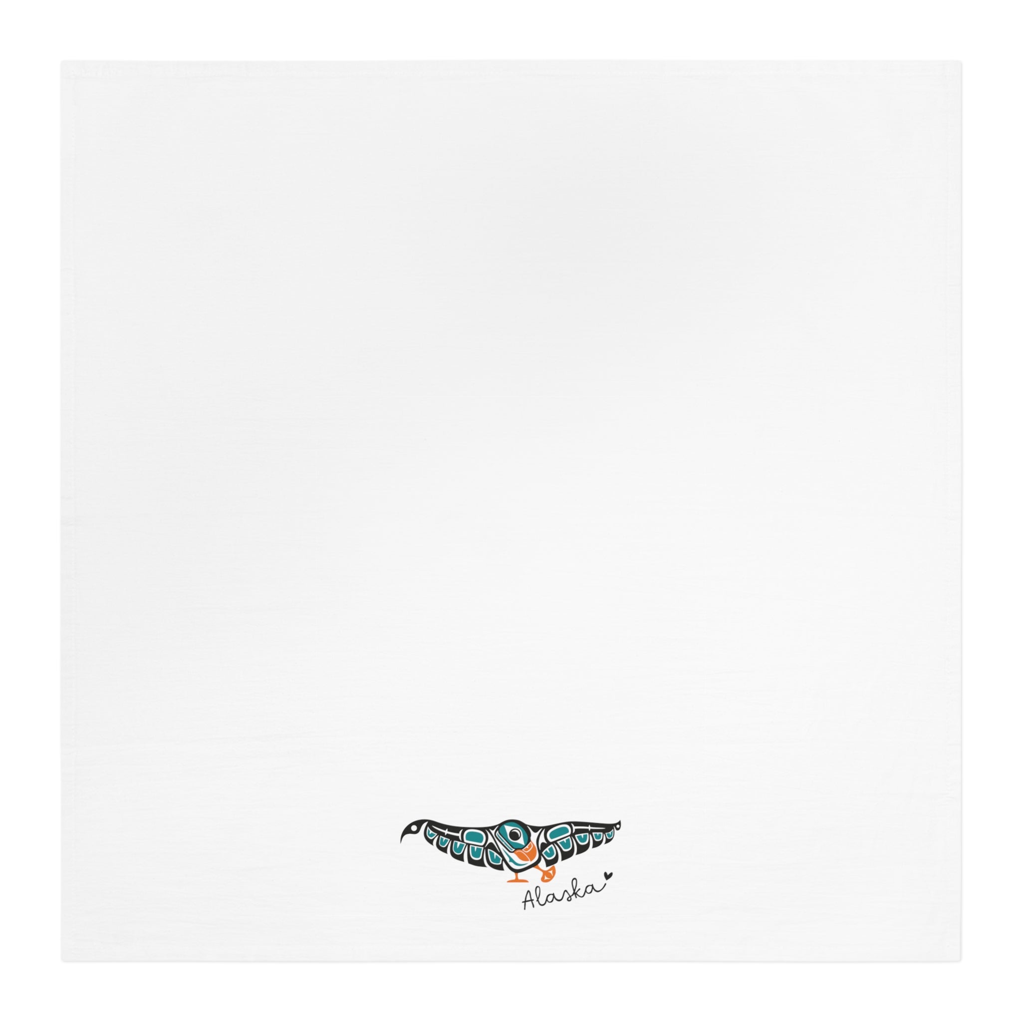 Cotton Tea Towel - Alaska Tribal Puffin - AK State Line™ Collection
