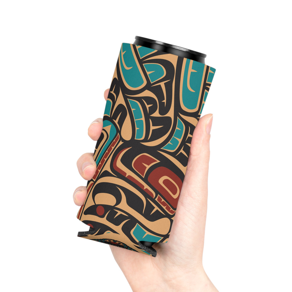 Insulated Can Coolers Koozie (Regular & Slim) Classic Tribal Hummingbird - Northern Spiritlines™