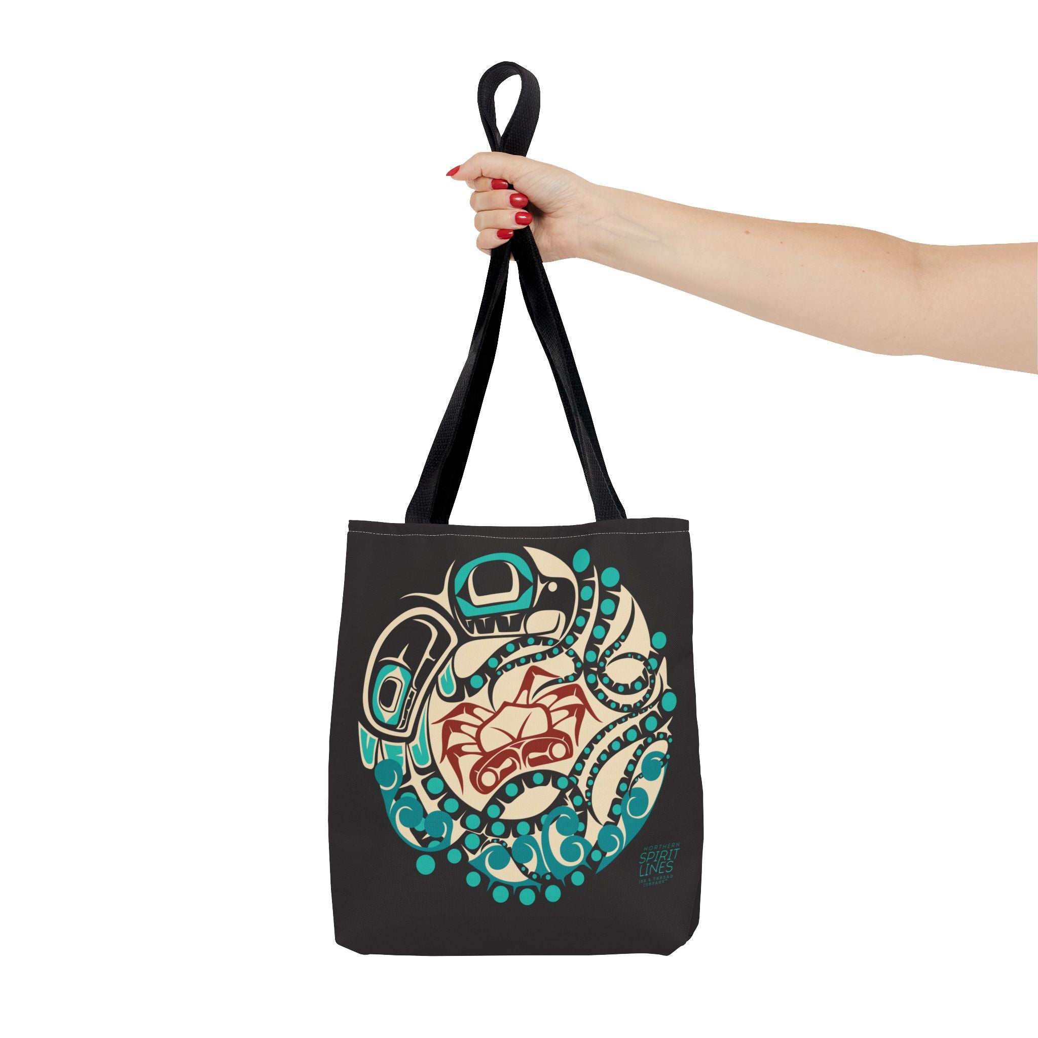 Canvas Tote Bag - Classic Tribal Octopus Print - Northern Spiritlines™