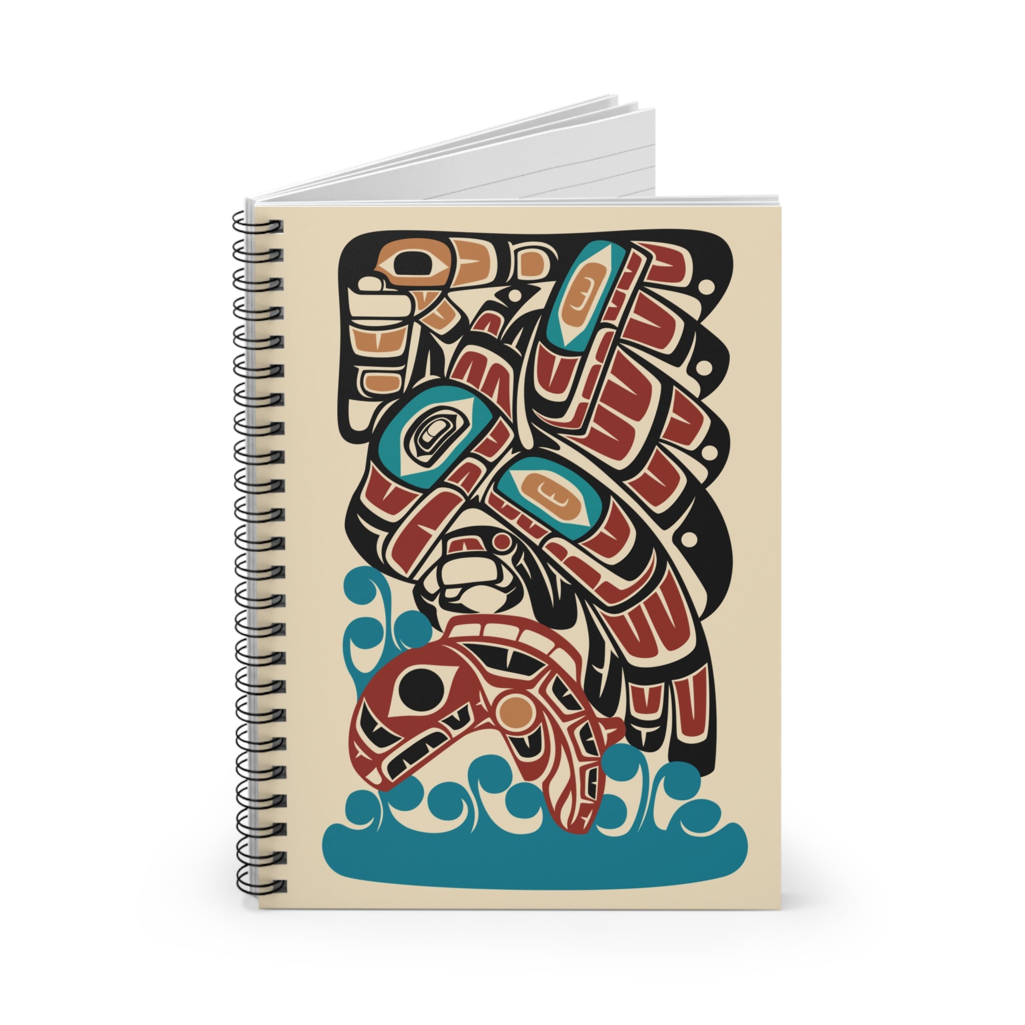 Journal - Spiral Bound | Classic Tribal Eagle & Salmon | Signature Collection