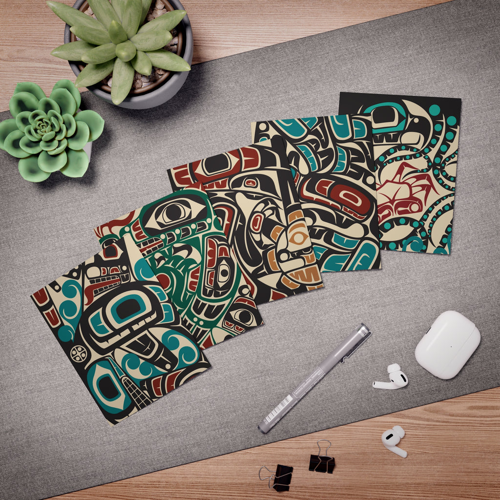 Multi-Design Greeting Cards (5-Pack) with Envelopes - Northern Spiritlines™