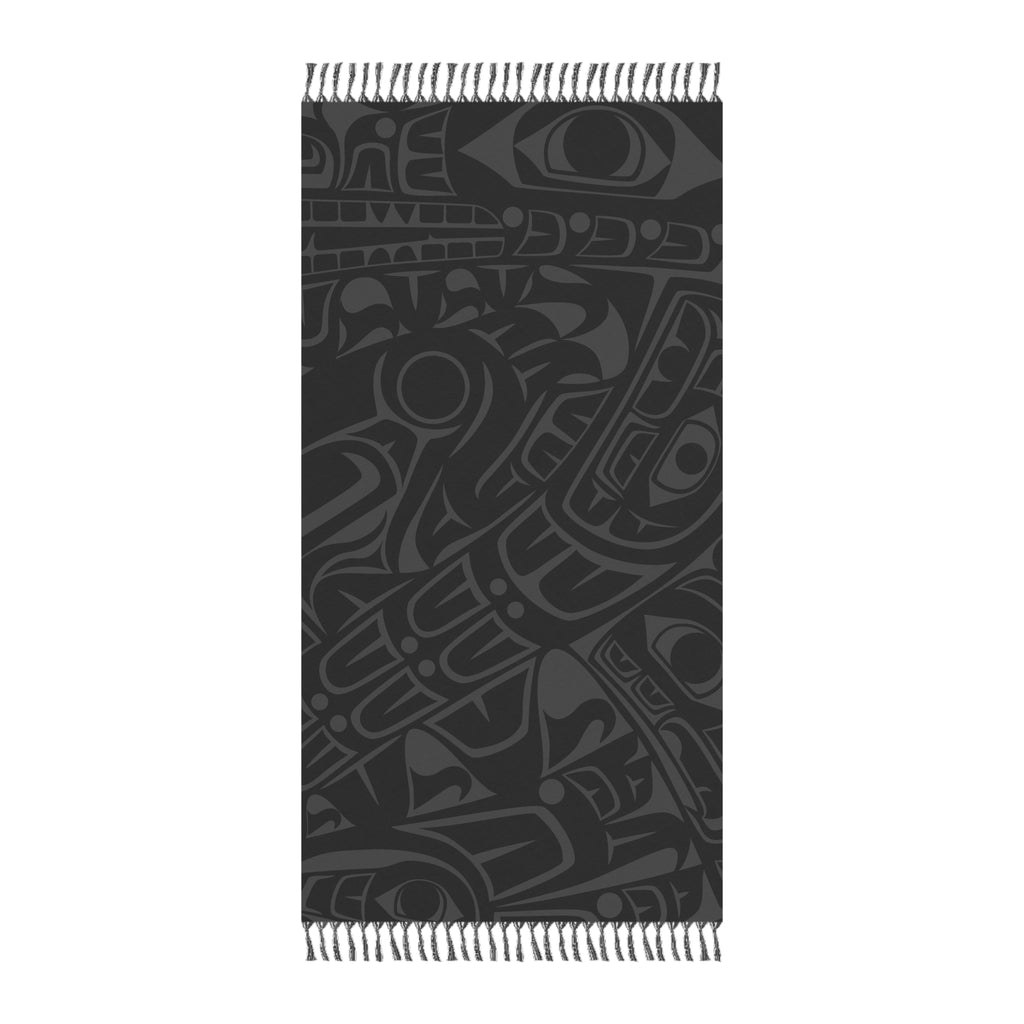 Boho Fringe Beach Cloth - Classic Smoky Tribal Print - Northern Spiritlines™