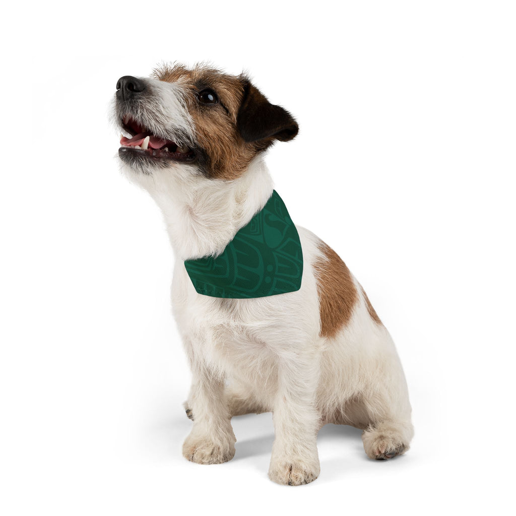 Pet Bandana Collar - Classic Tribal Print (Green) Northern Spiritlines™
