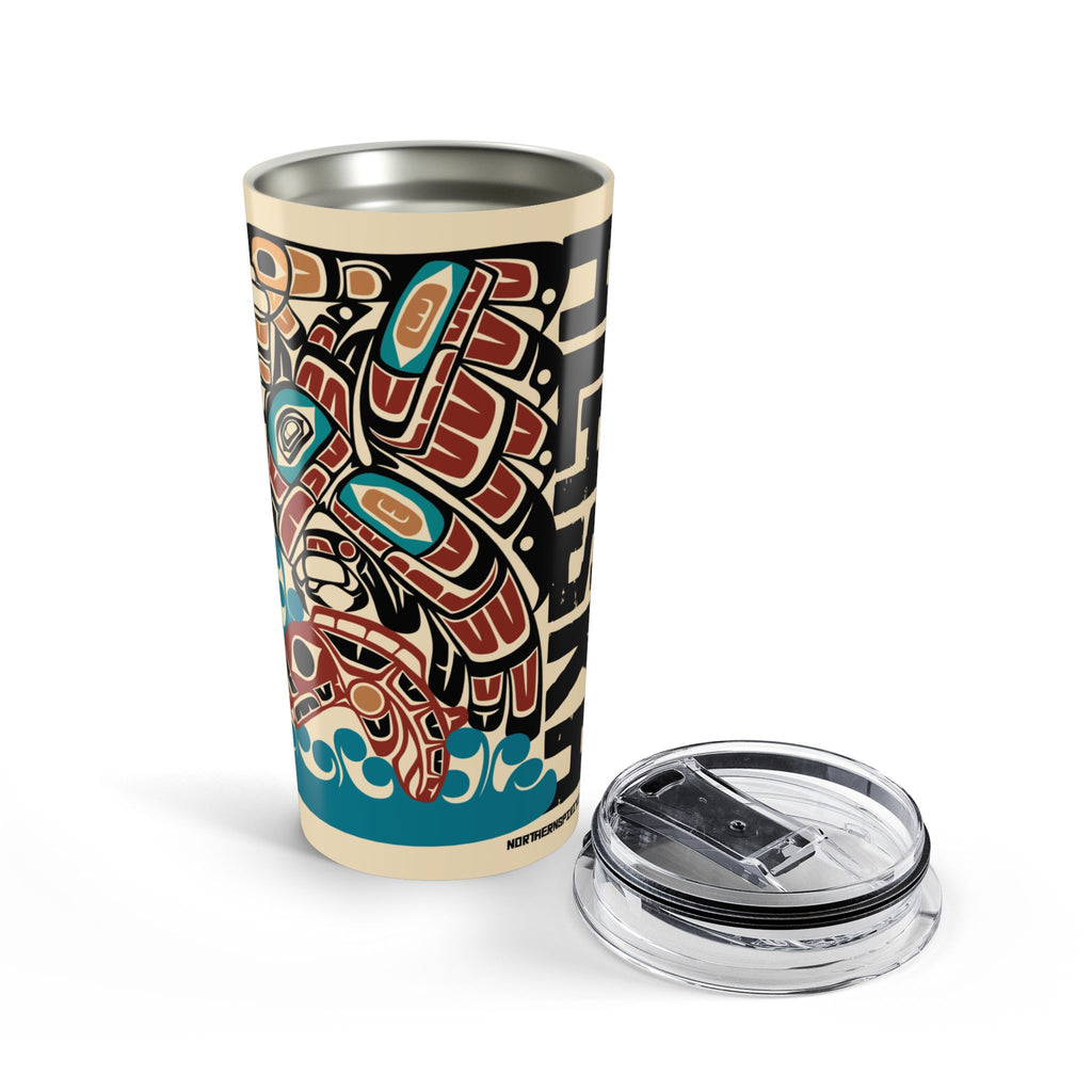 20 oz. Travel Tumbler | Alaska Eagle & Salmon | Stateline™ Collection