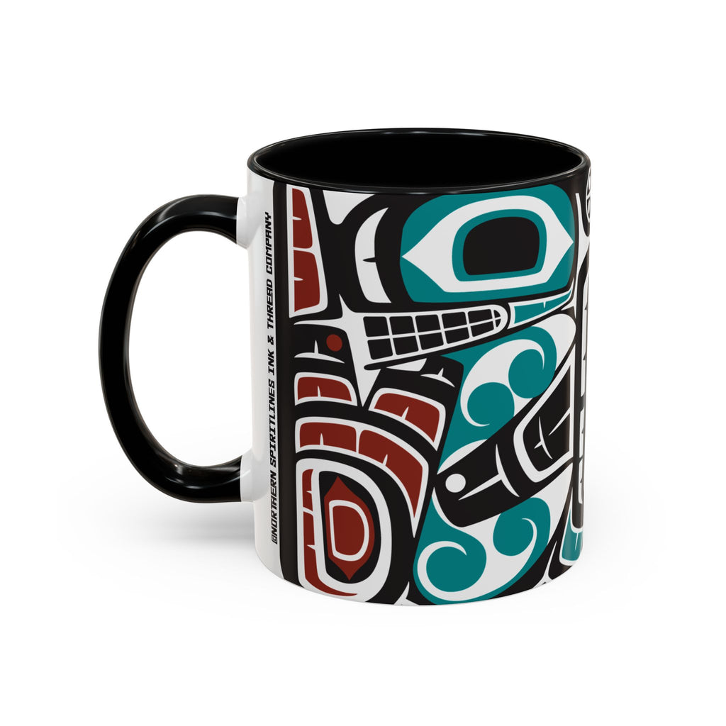 11 oz. Coffee Mug - Classic Tribal Orca - Northern Spiritlines™ Collection