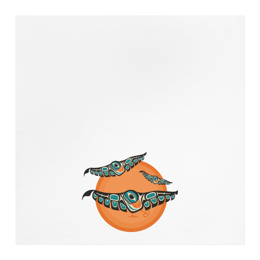 Cotton Tea Towel - Classic Tribal Puffins - Northern Spiritlines™