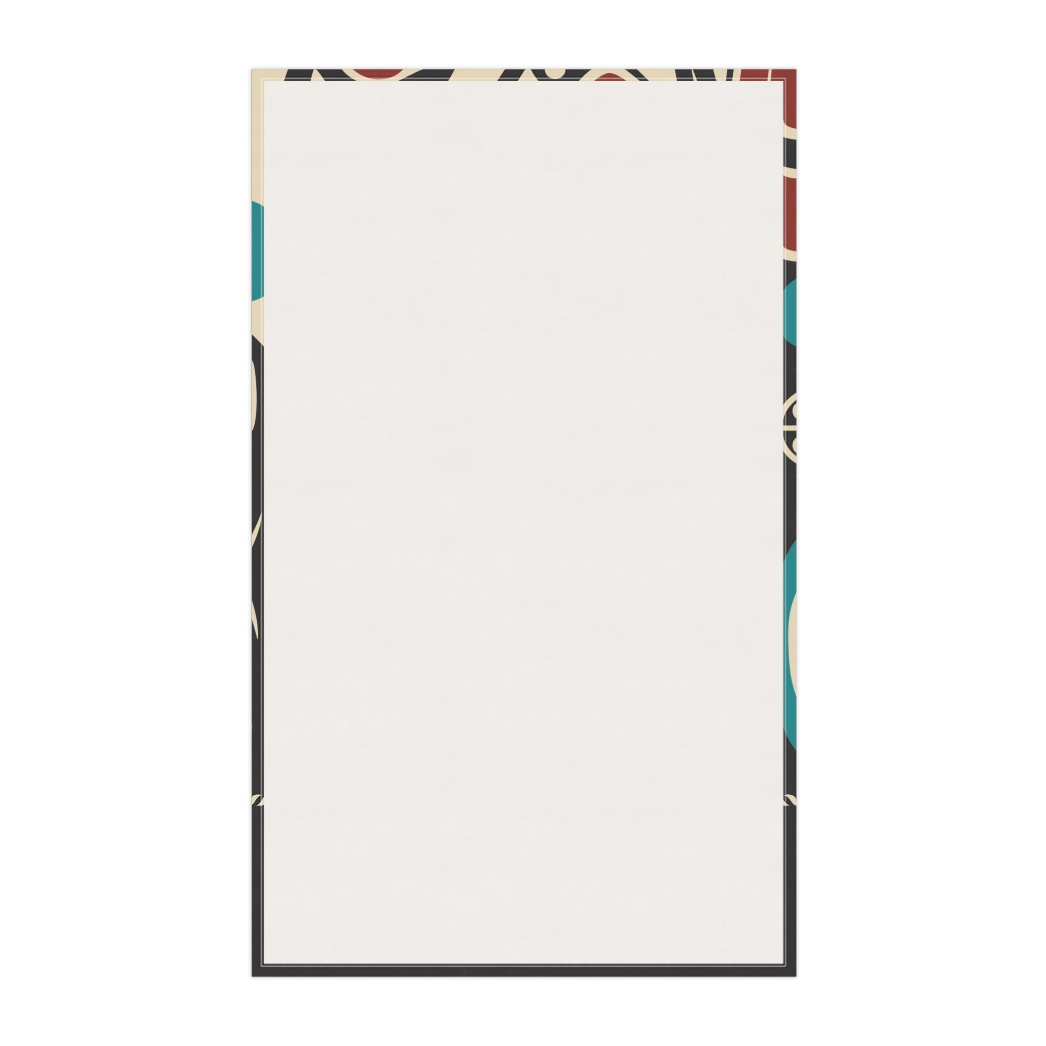 Cotton Twill Tea Towel - Rustic Alaska Tribal Orca - AK State Line™ Collection