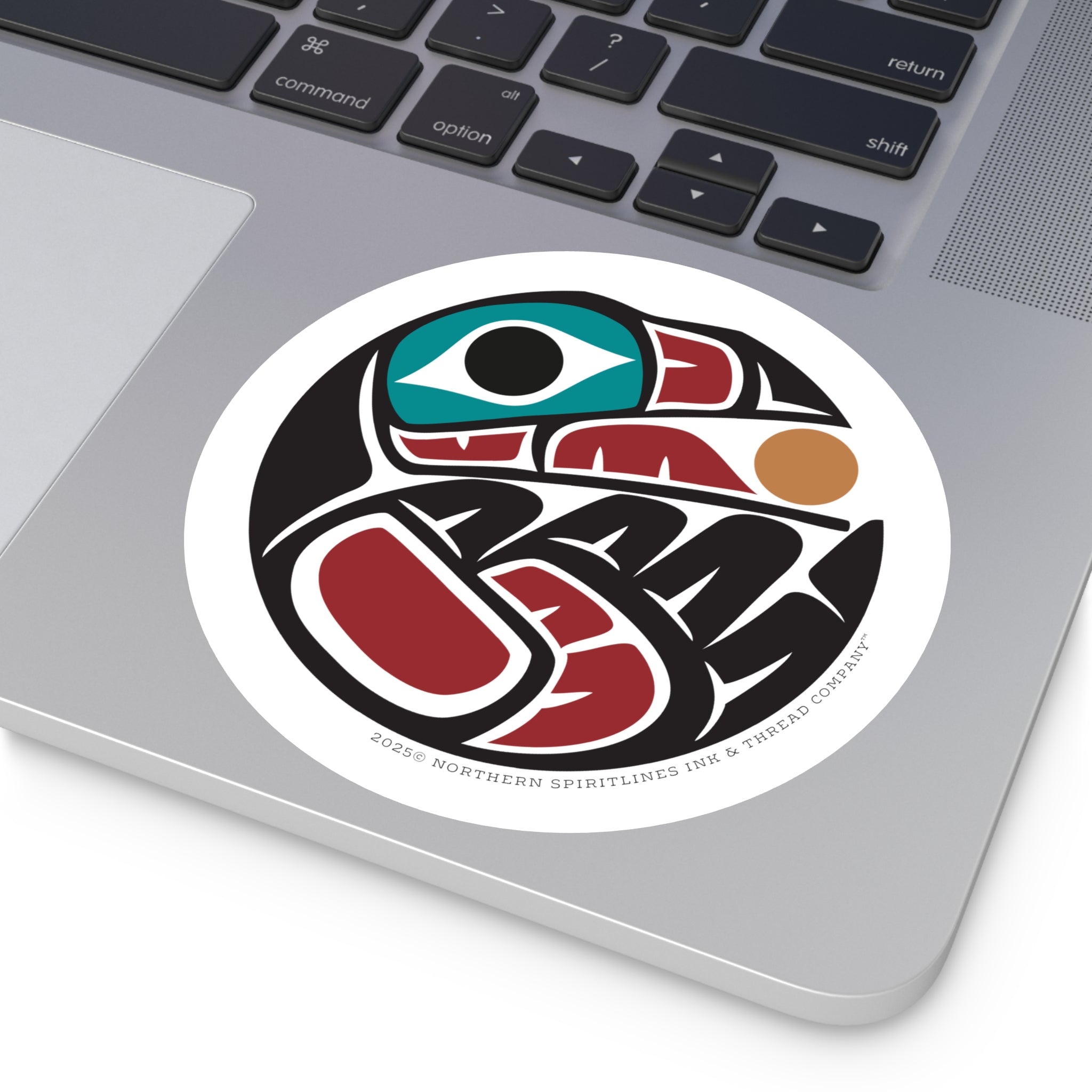 Vinyl Sticker Indoor/Outdoor - Round Tribal Raven - Northern Spiritlines™