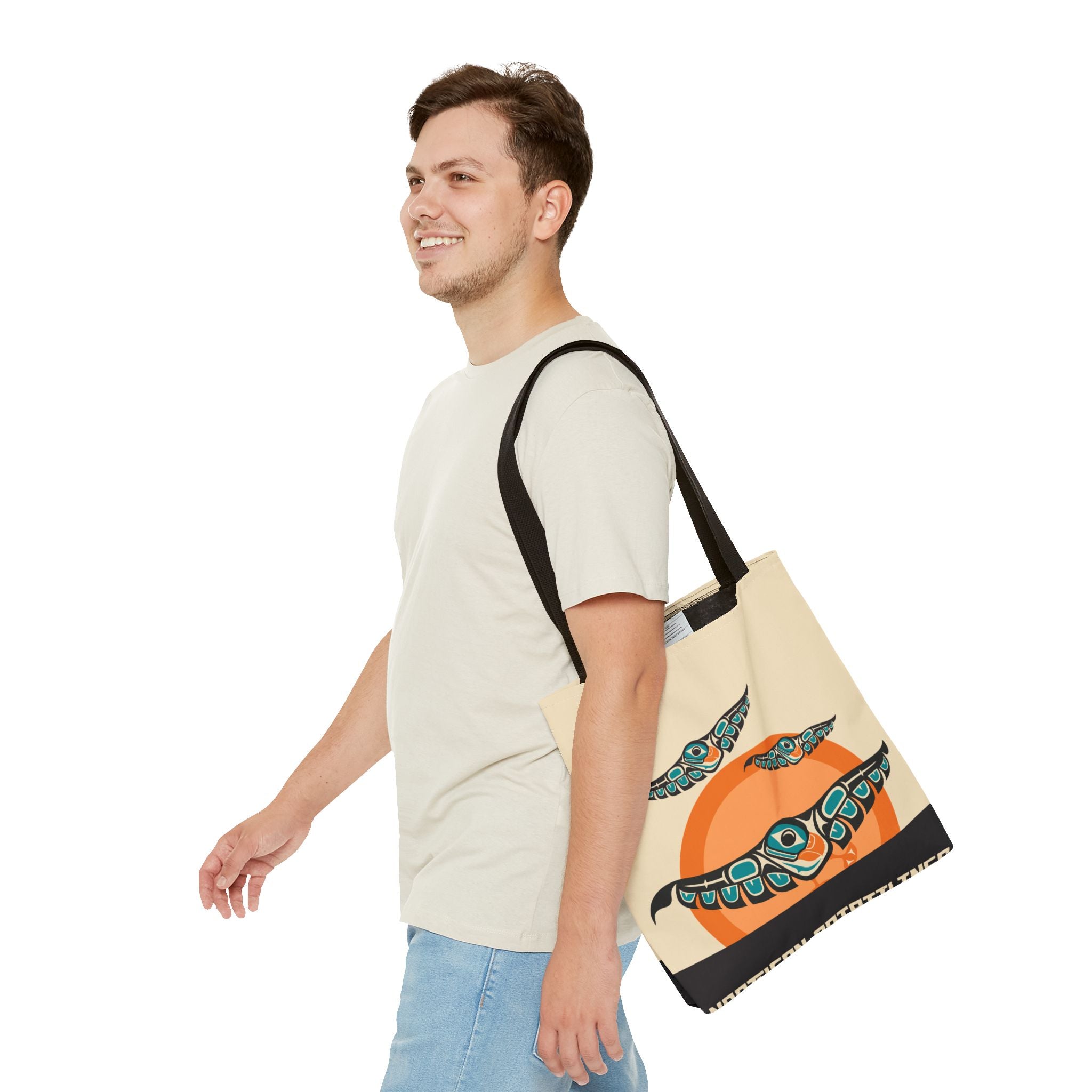 Canvas Tote Bag - Classic Tribal Puffins - Northern Spiritlines™
