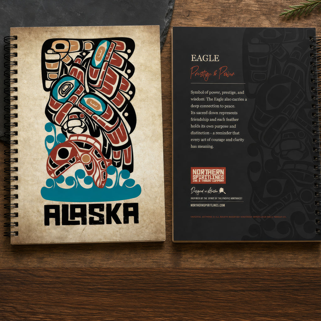 Spiral Bound Journal | Alaska Eagle & Salmon | Spirit Storytellers Series