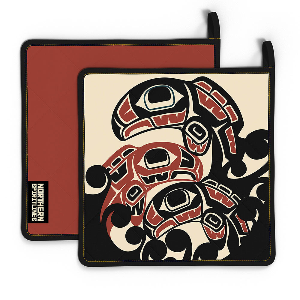 Hot Pad | Classic Tribal Salmon | Signature Collection