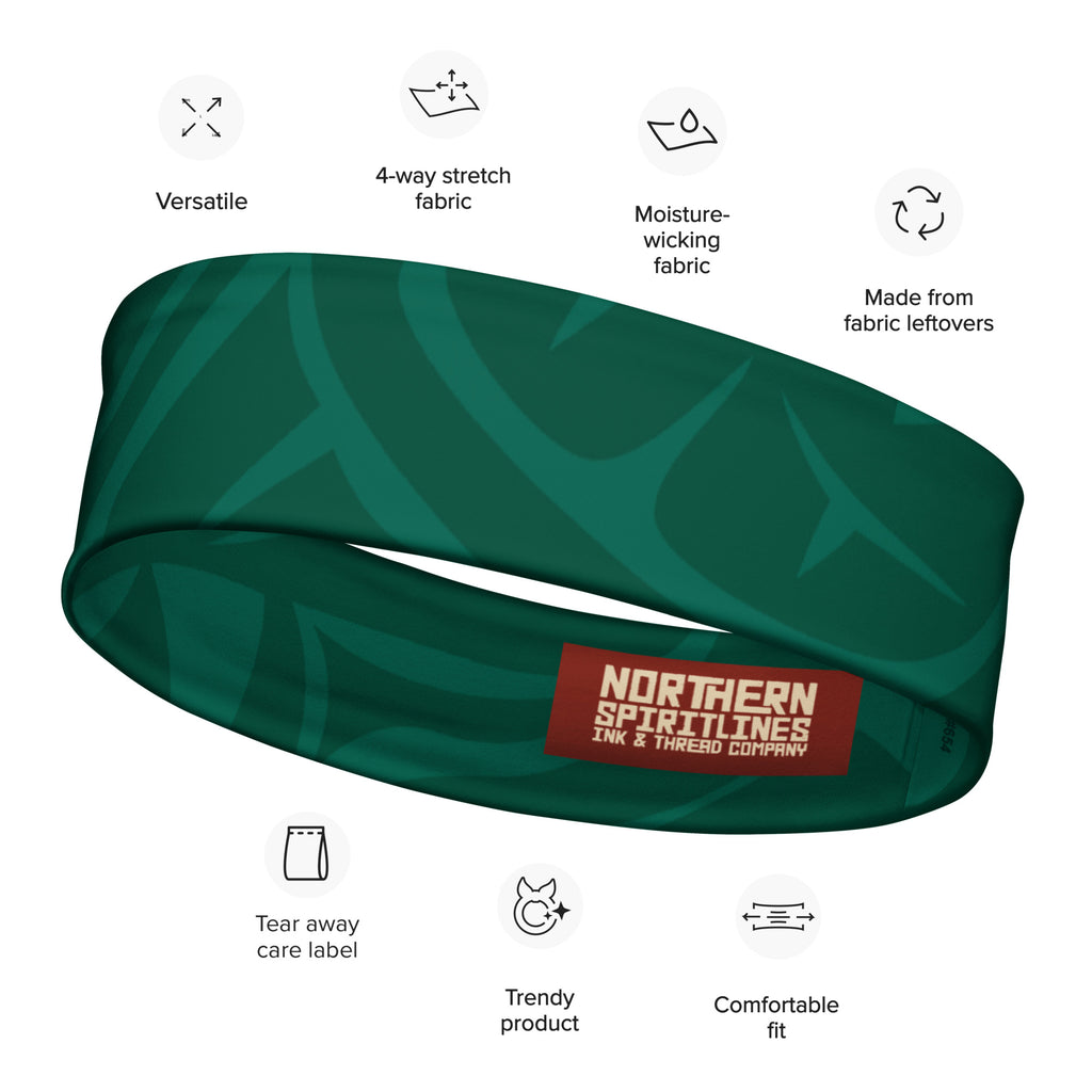 Headband - Classic Tribal Print in Spruce - Northern Spiritlines™