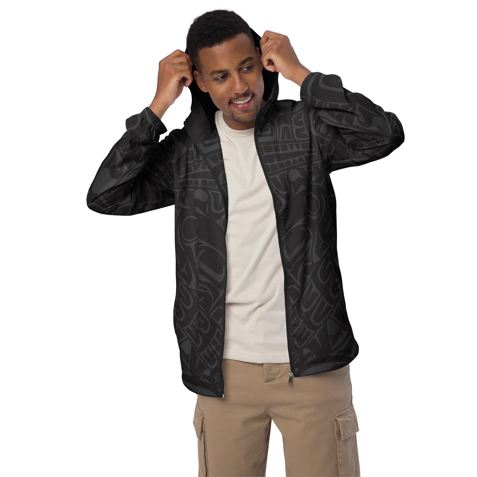 Unisex Windbreaker | Classic Smoky Tribal Print | Northern Spiritlines™