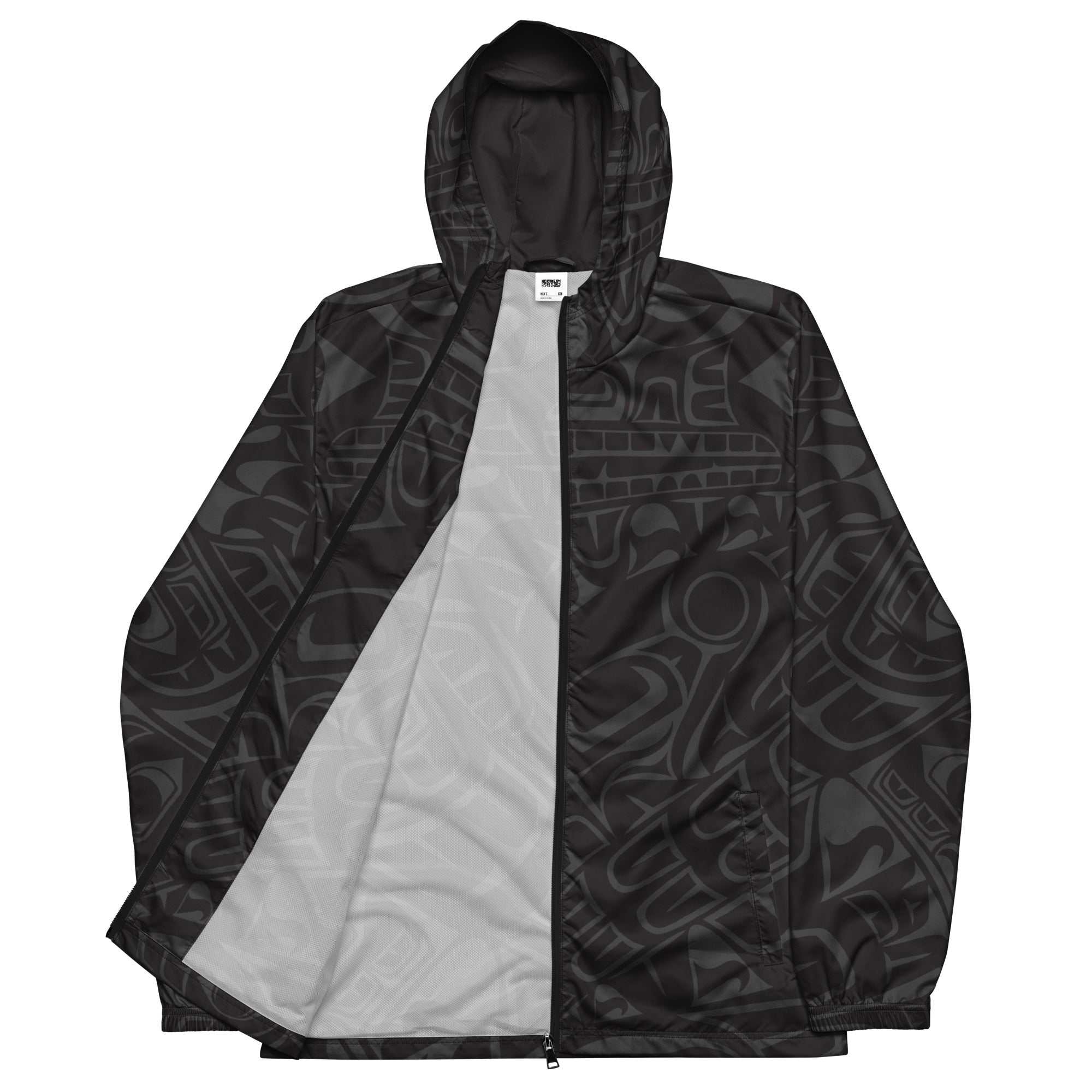 Unisex Windbreaker | Classic Smoky Tribal Print | Northern Spiritlines™