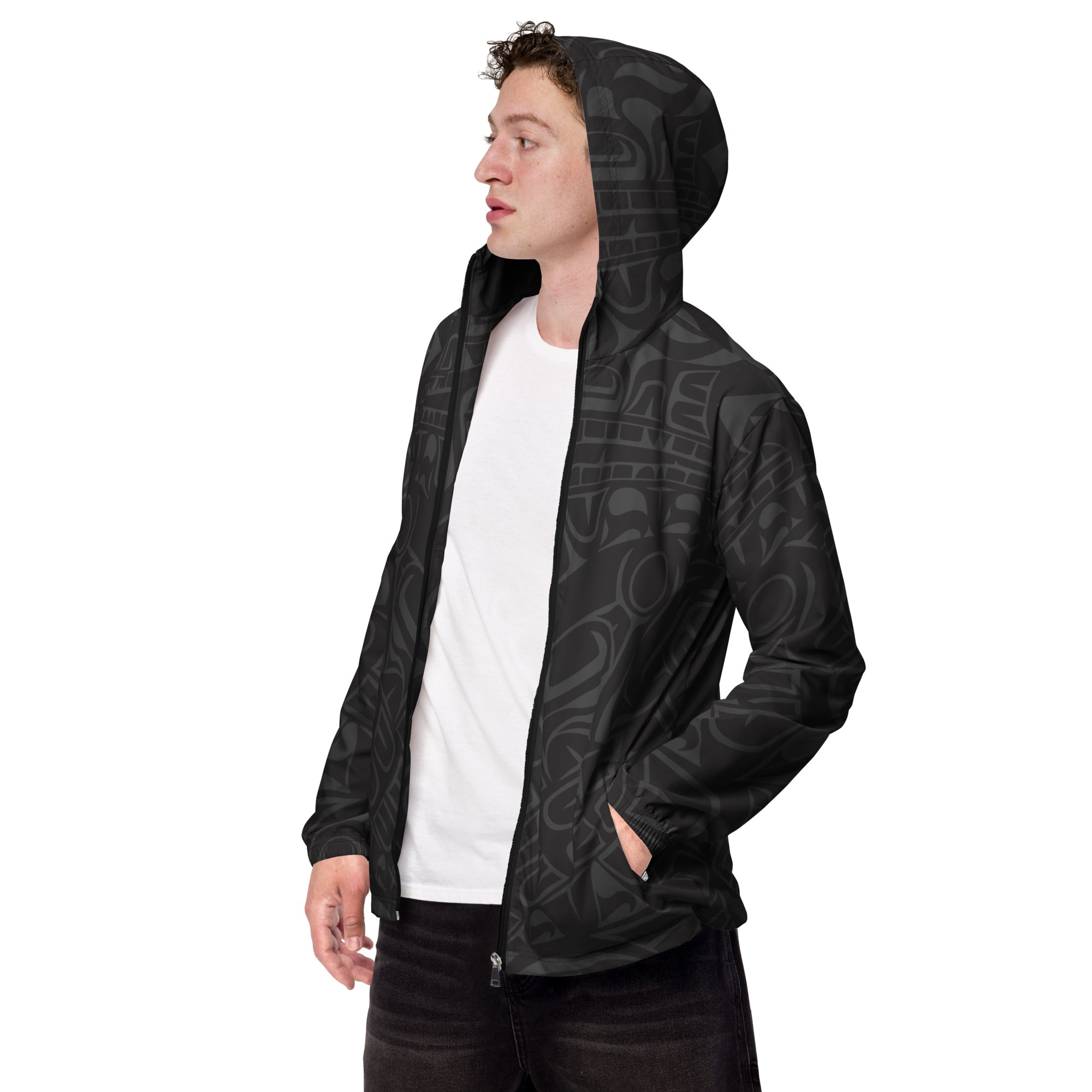 Unisex Windbreaker | Classic Smoky Tribal Print | Northern Spiritlines™
