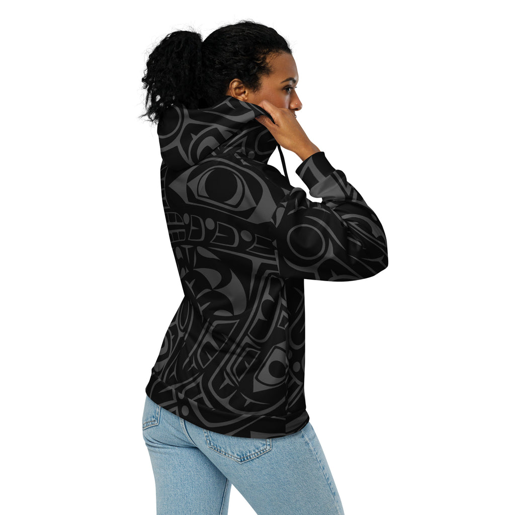 Unisex Zip Hoodie - Classic Tribal Smoky Print - Northern Spiritlines™