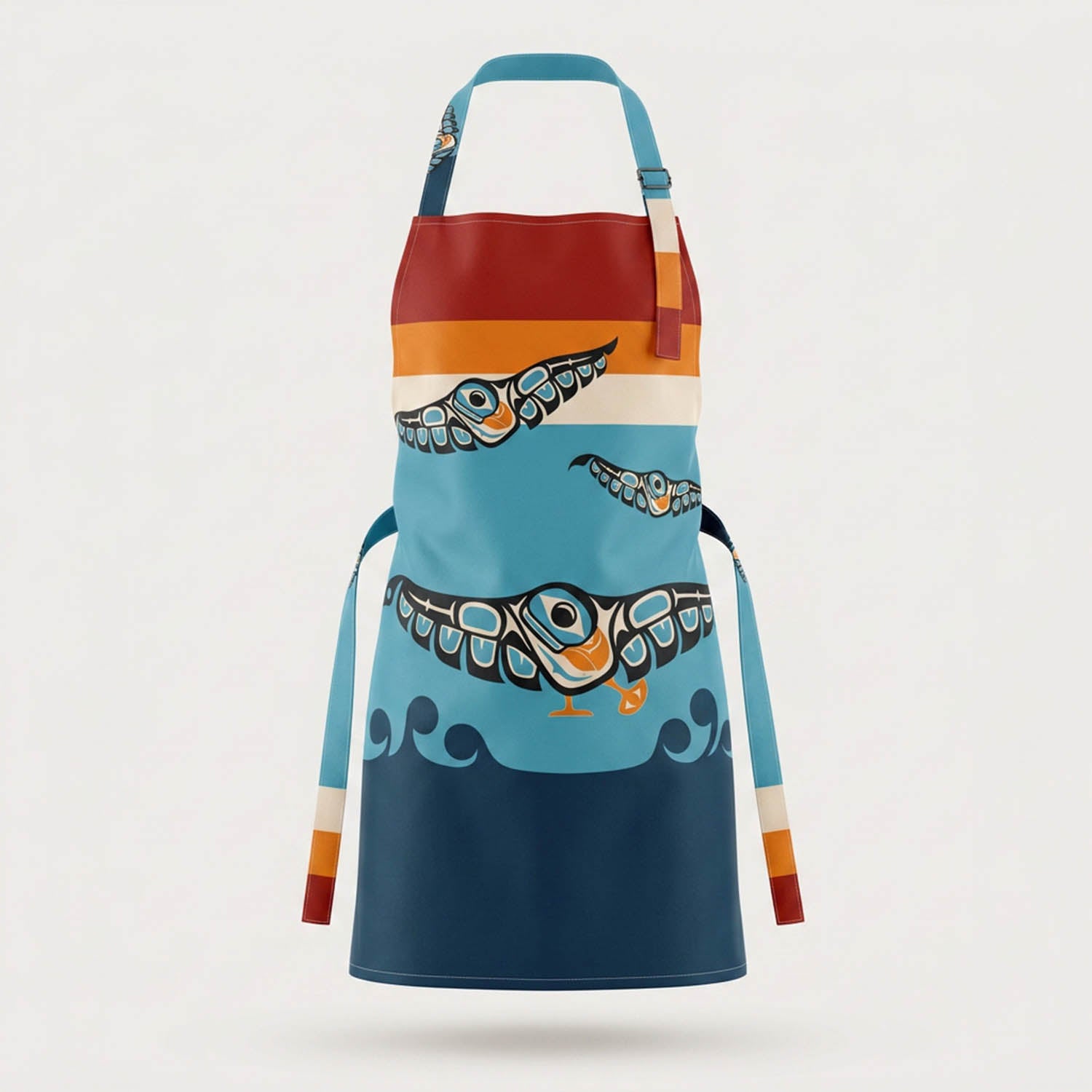 Apron | Classic Tribal Puffins | Signature Collection