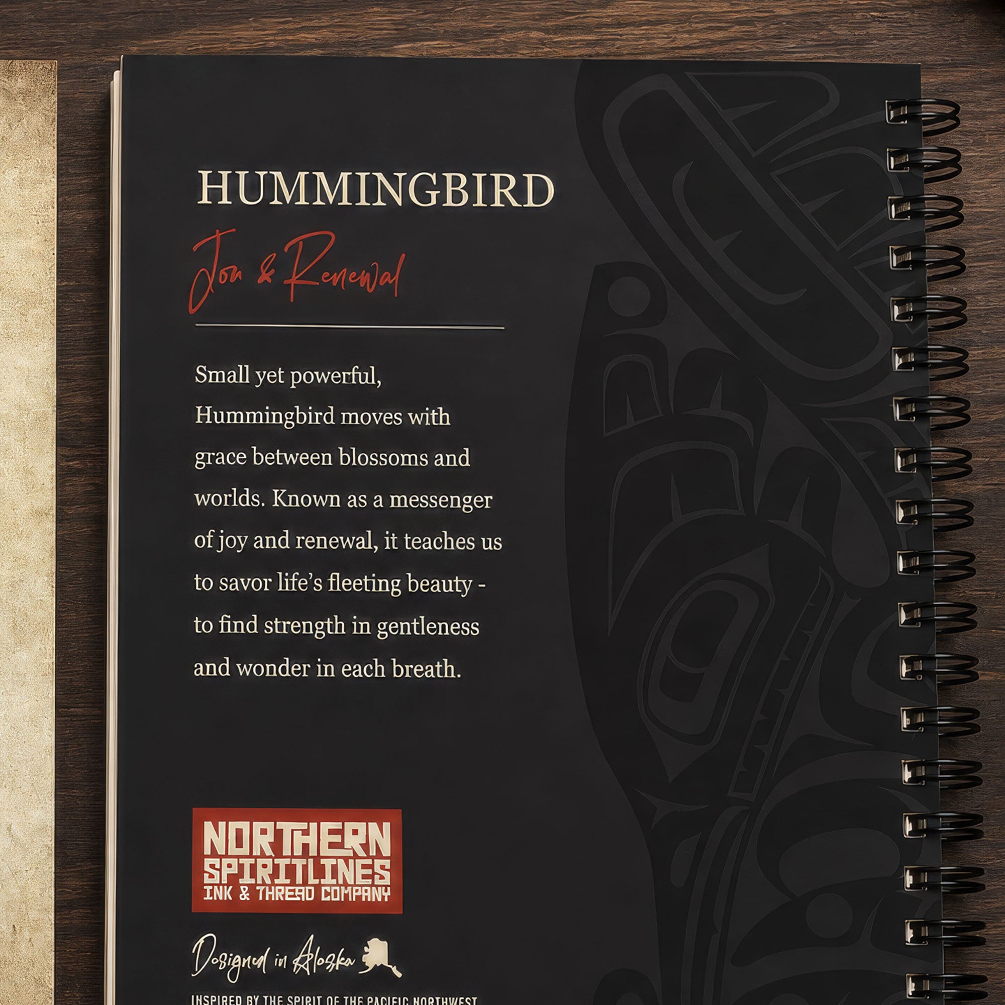 Spiral Bound Journal | Alaska Hummingbird | Spirit Storytellers Series