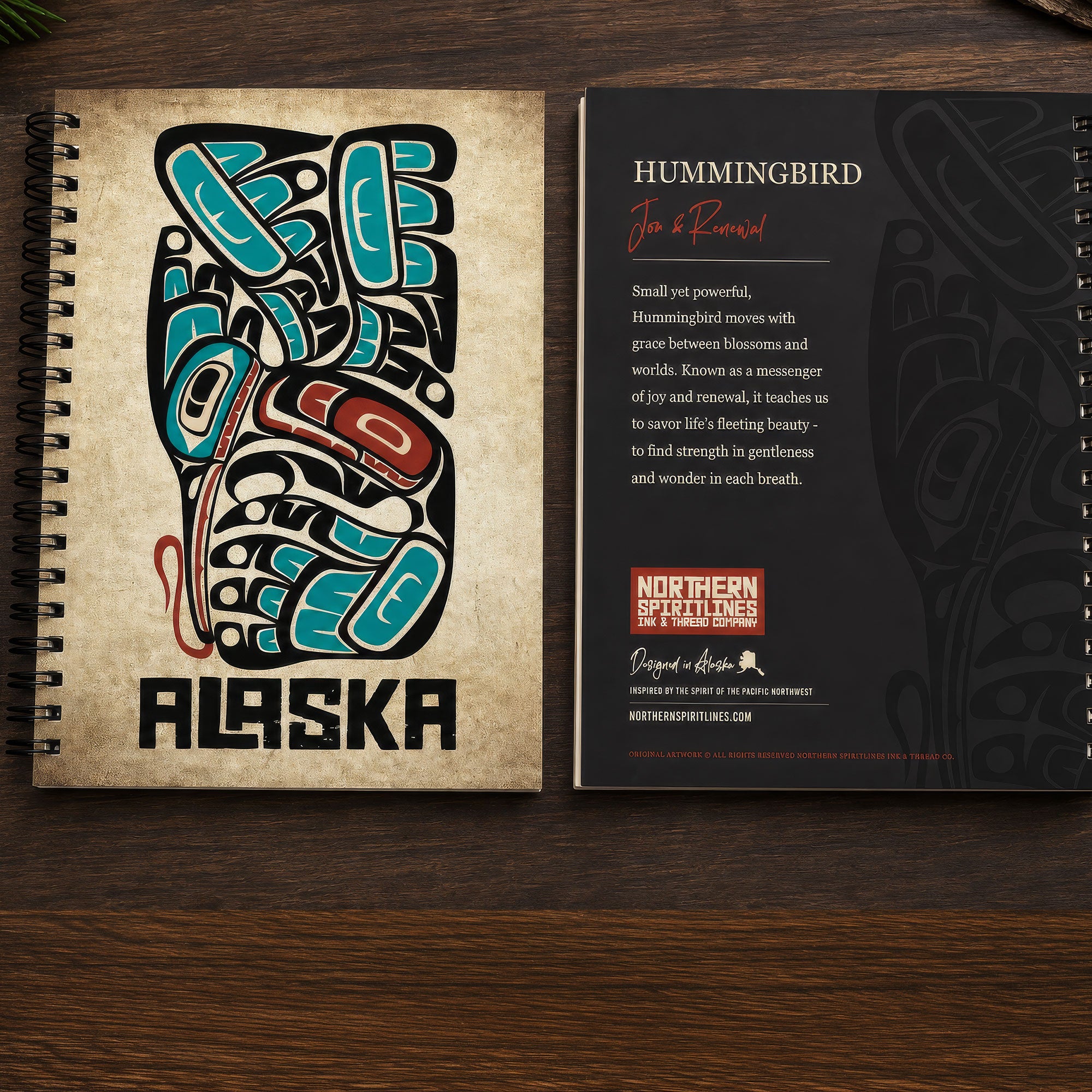Spiral Bound Journal | Alaska Hummingbird | Spirit Storytellers Series