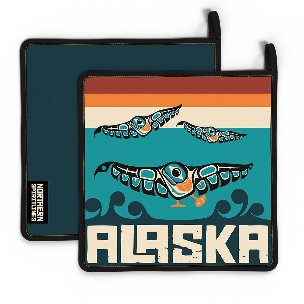 Hot Pad | Alaska Tribal Puffins | Stateline™ Collection