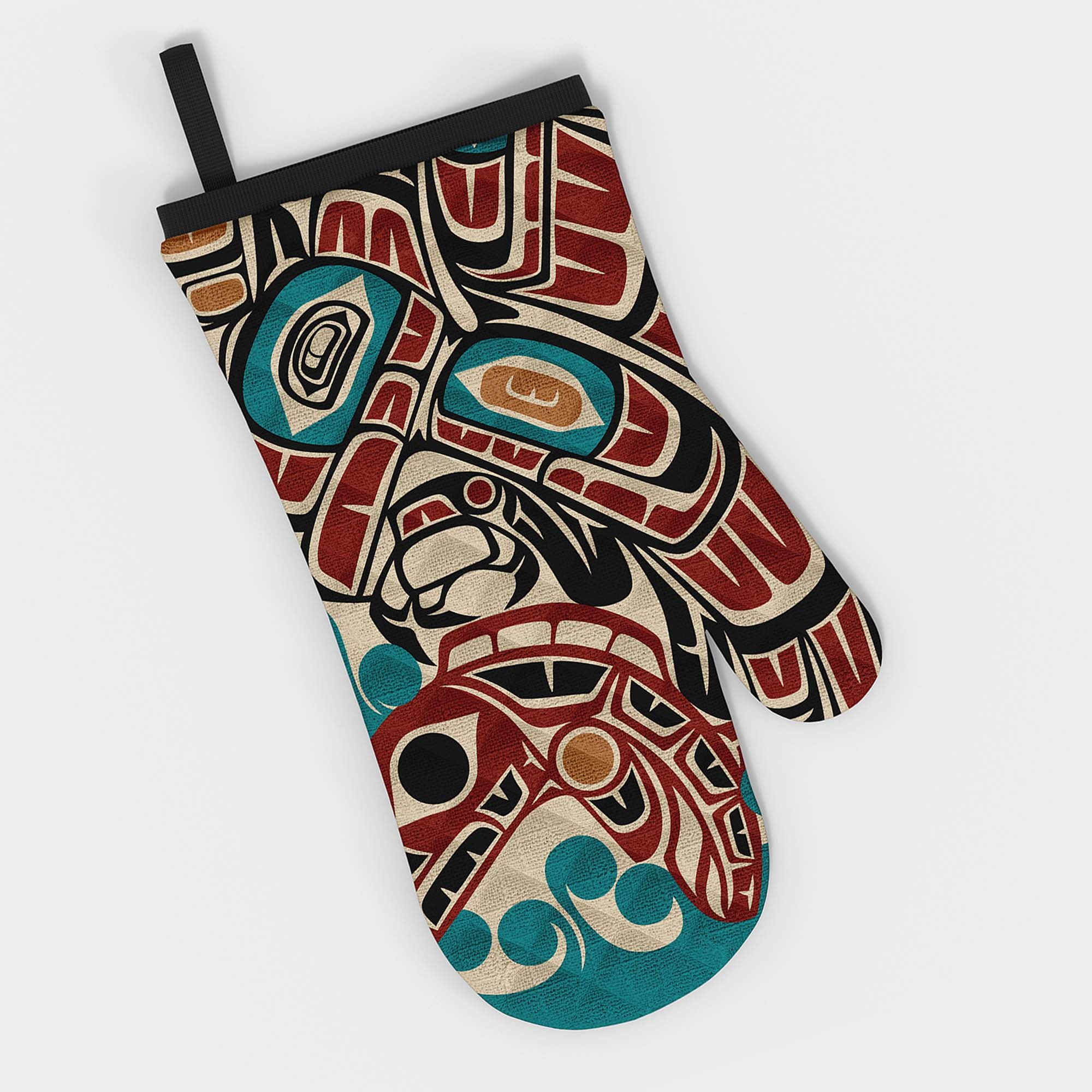 Oven Mitt | Classic Tribal Eagle & Salmon | Signature Collection