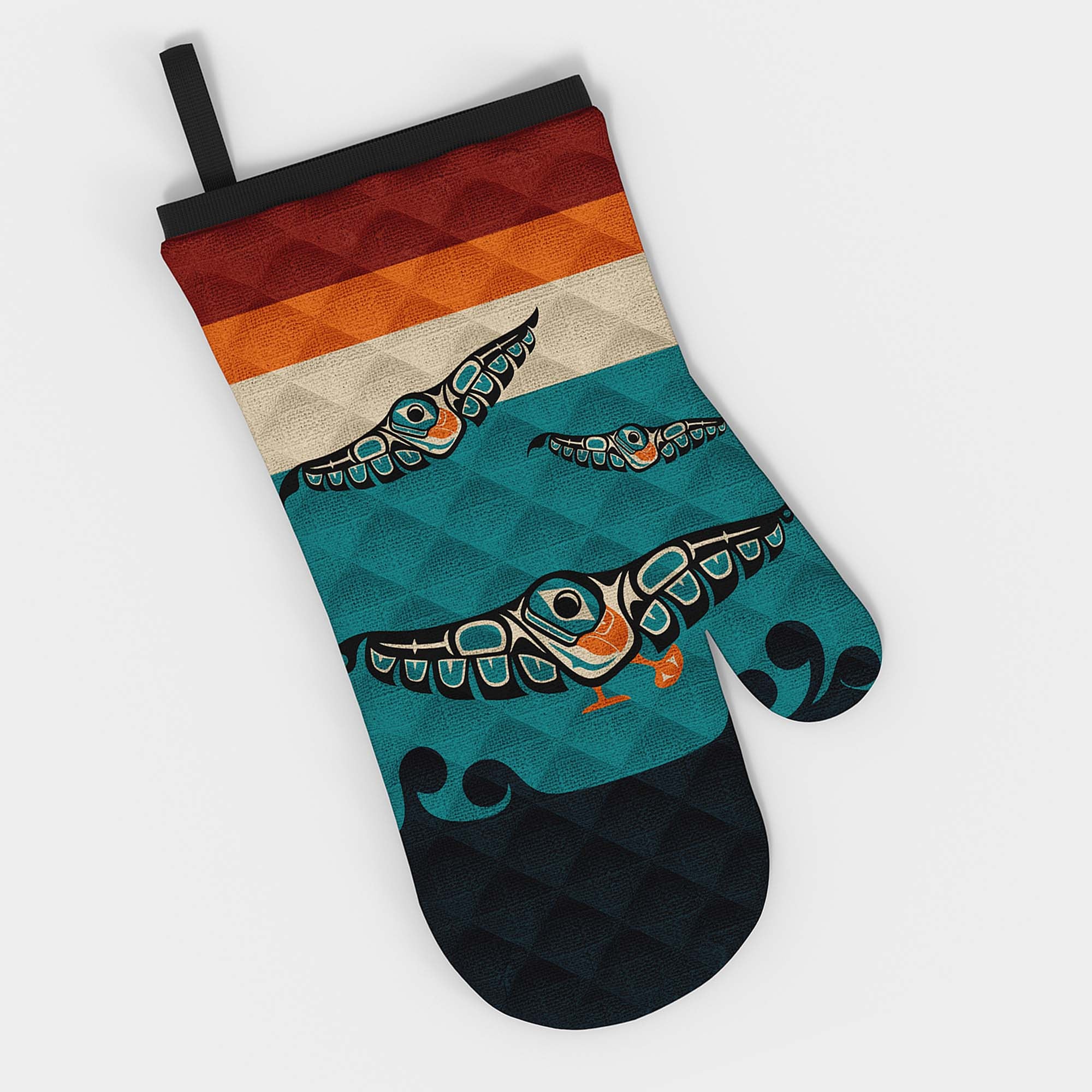 Oven Mitt | Classic Tribal Puffins | Signature Collection