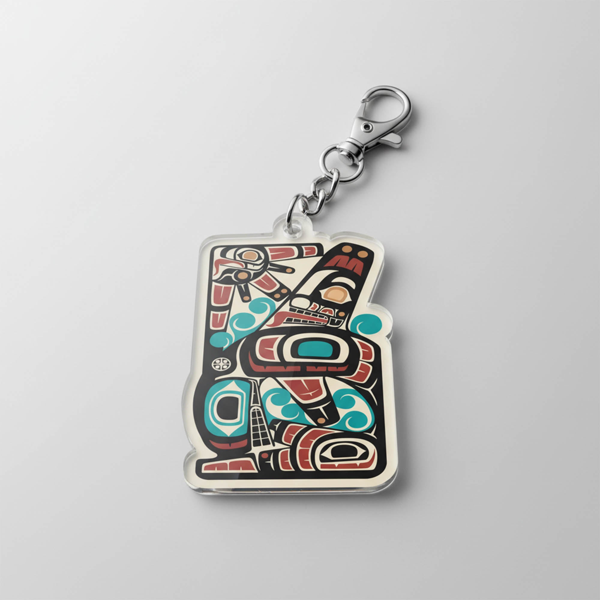 Acrylic Die Cut Keychain | Classic Tribal Orca | Northern Spiritlines™ Signature