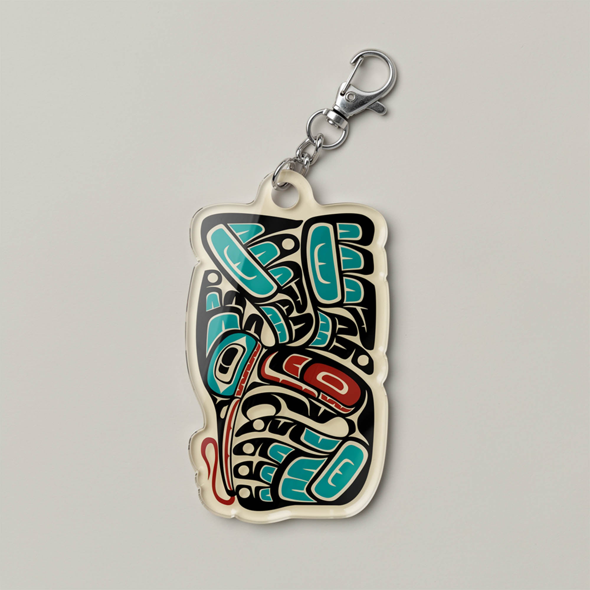 Acrylic Die Cut Keychain | Classic Tribal Hummingbird  | Northern Spiritlines™ Signature