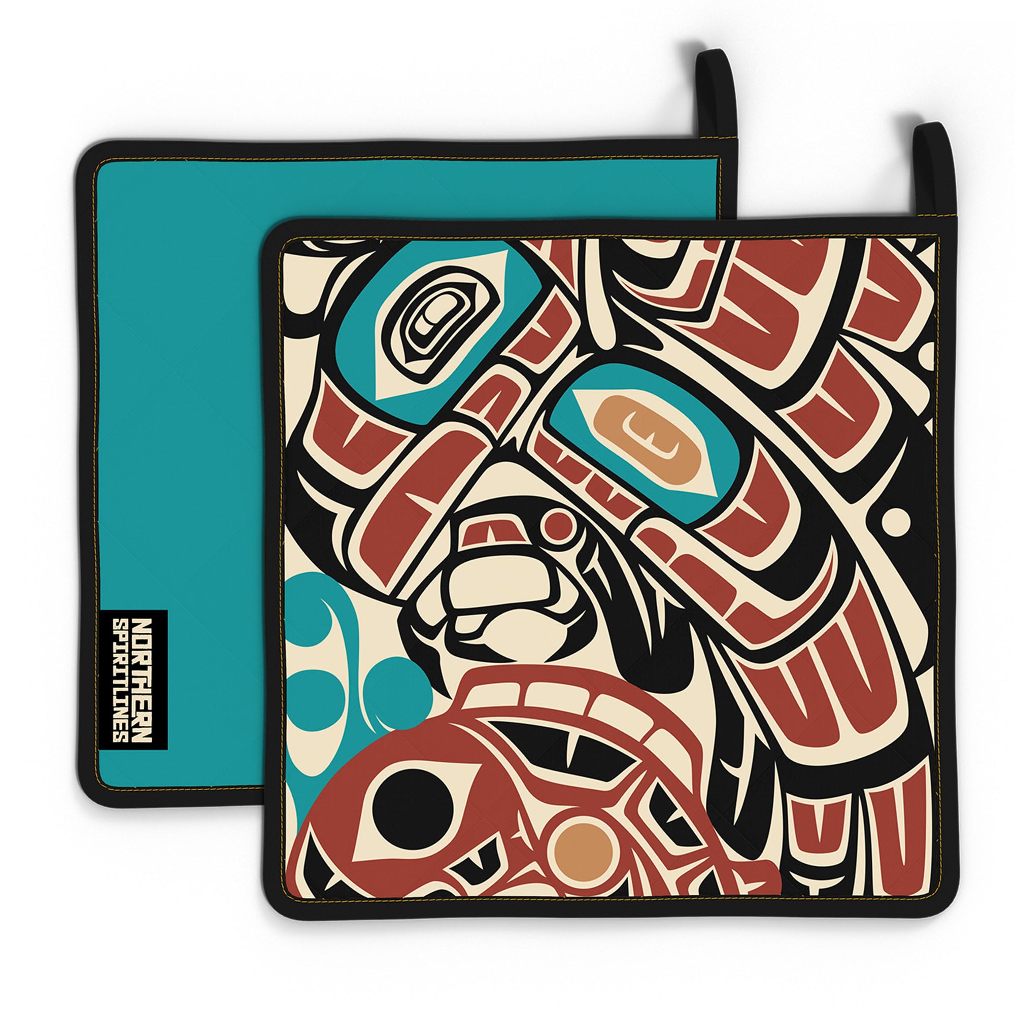 Hot Pad | Classic Tribal Eagle & Salmon | Signature Collection