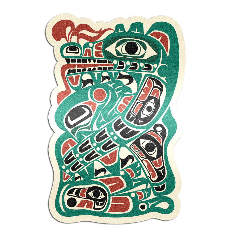 Vinyl Die Cut Sticker | Classic Tribal Sea Monster
