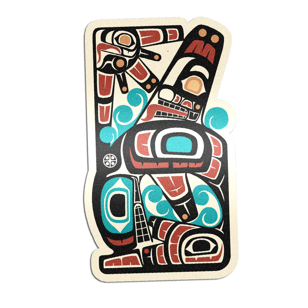 Vinyl Die Cut Sticker | Classic Tribal Orca