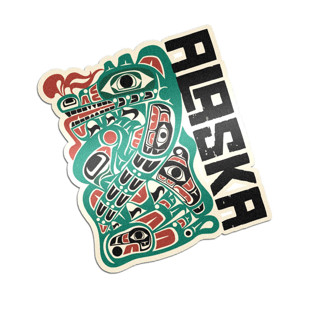 Vinyl Die Cut Sticker | Alaska Tribal Sea Monster | Stateline Collection