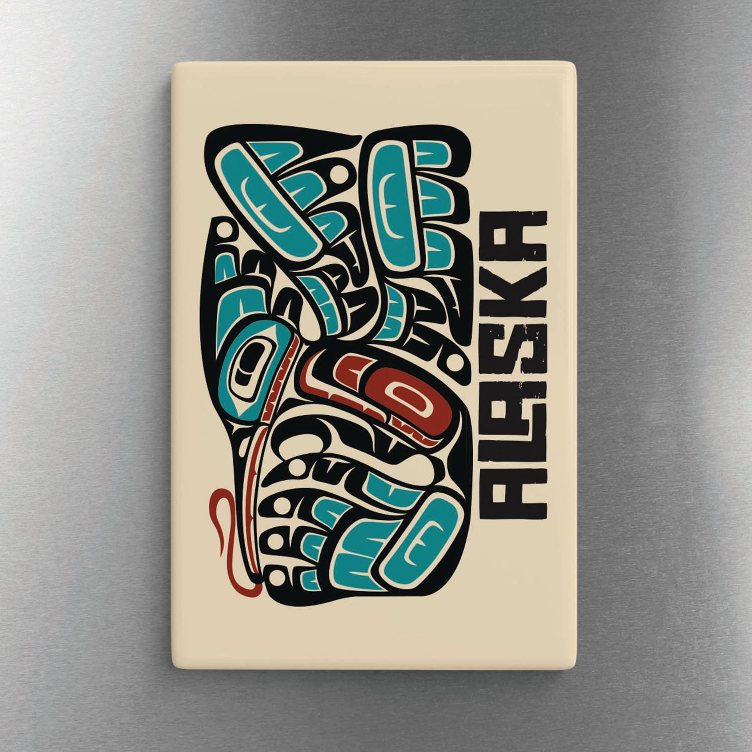 2"x3" Ceramic Magnet | Classic Tribal Hummingbird | Stateline™ Collection