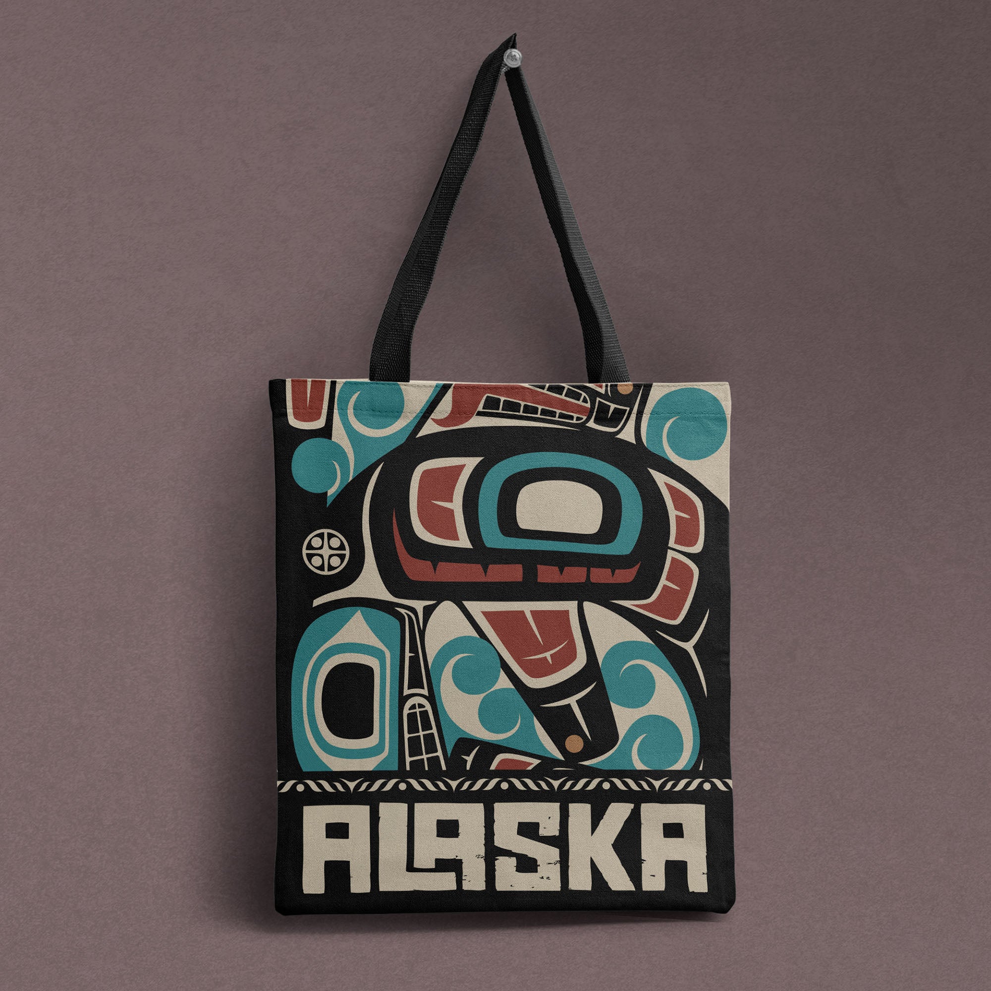 Tote Bag | Classic Alaska Tribal Orca | Stateline™ Collection