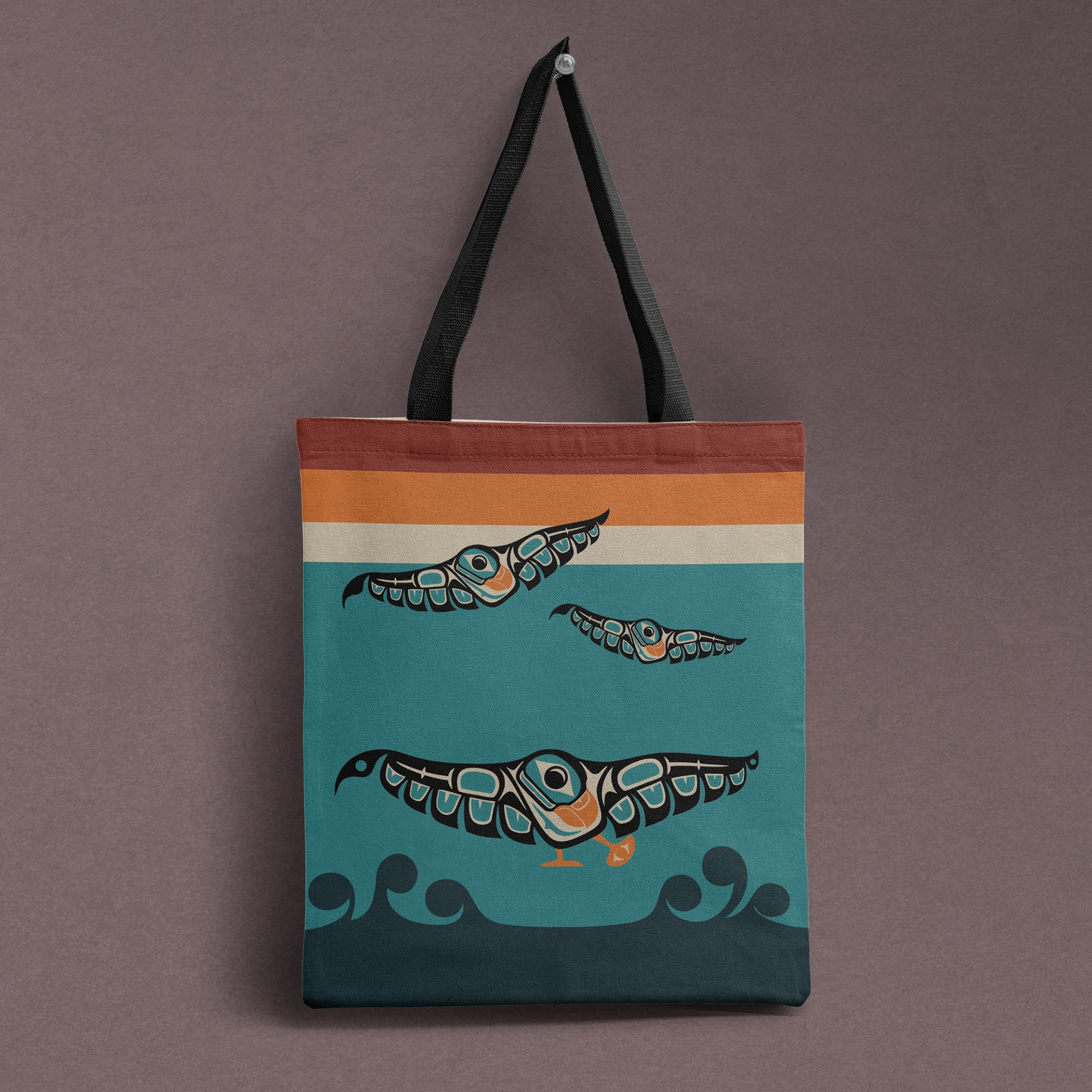Tote Bag | Classic Tribal Puffins | Signature Collection